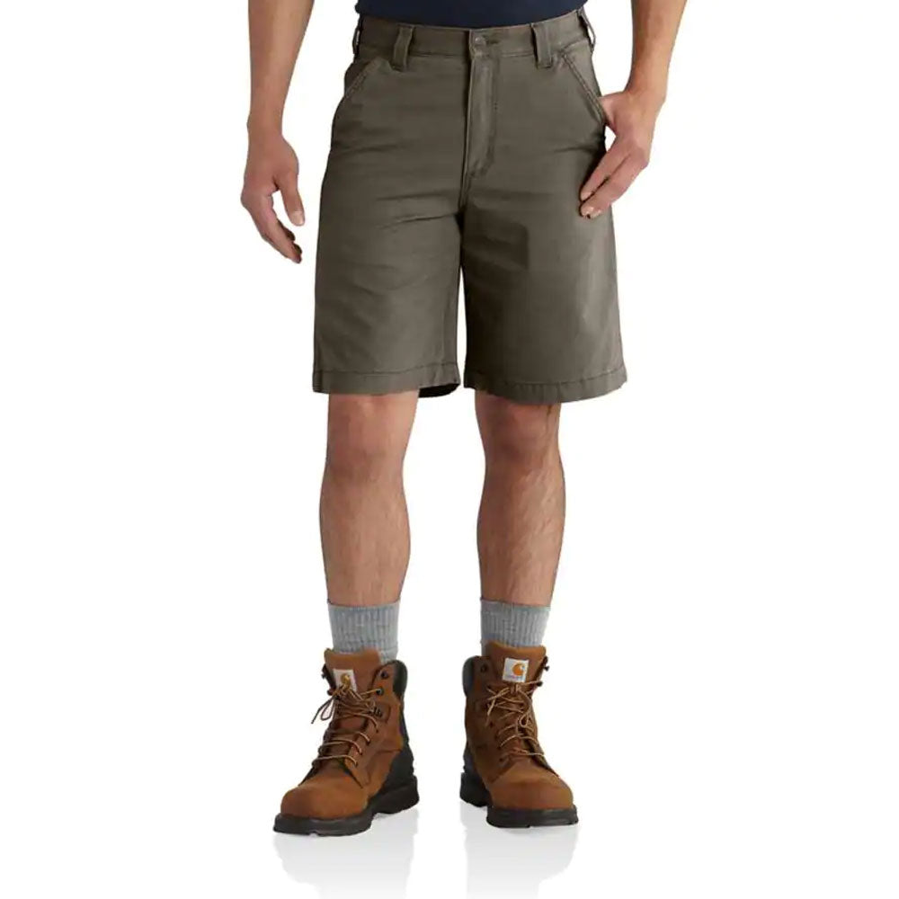 RELAXED FIT CANVAS WORK SHORT