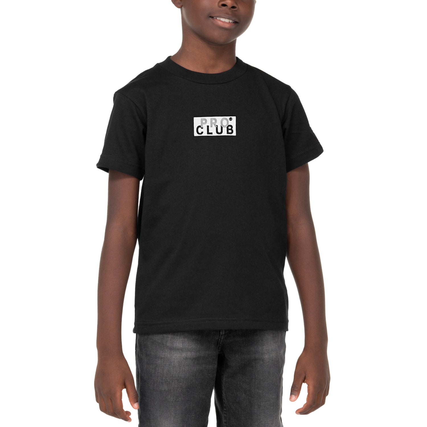 Kid's Short Sleeve Embroidered Box Logo Tee