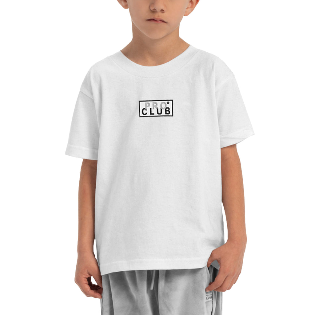 Kid's Short Sleeve Embroidered Box Logo Tee