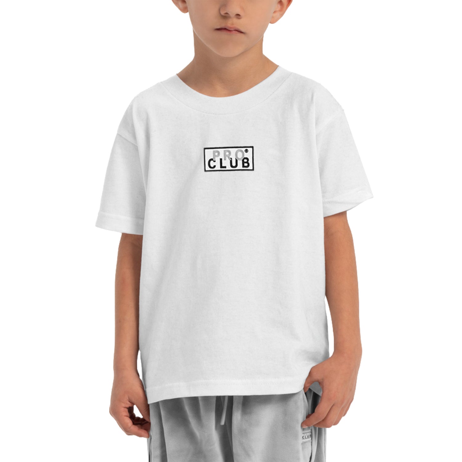 Kid's Short Sleeve Embroidered Box Logo Tee