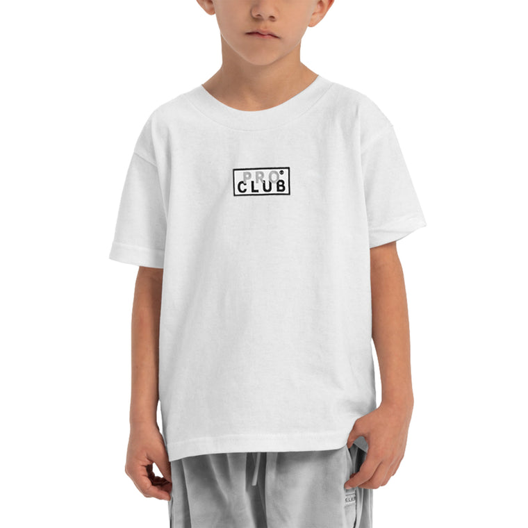 Kid's Short Sleeve Embroidered Box Logo Tee