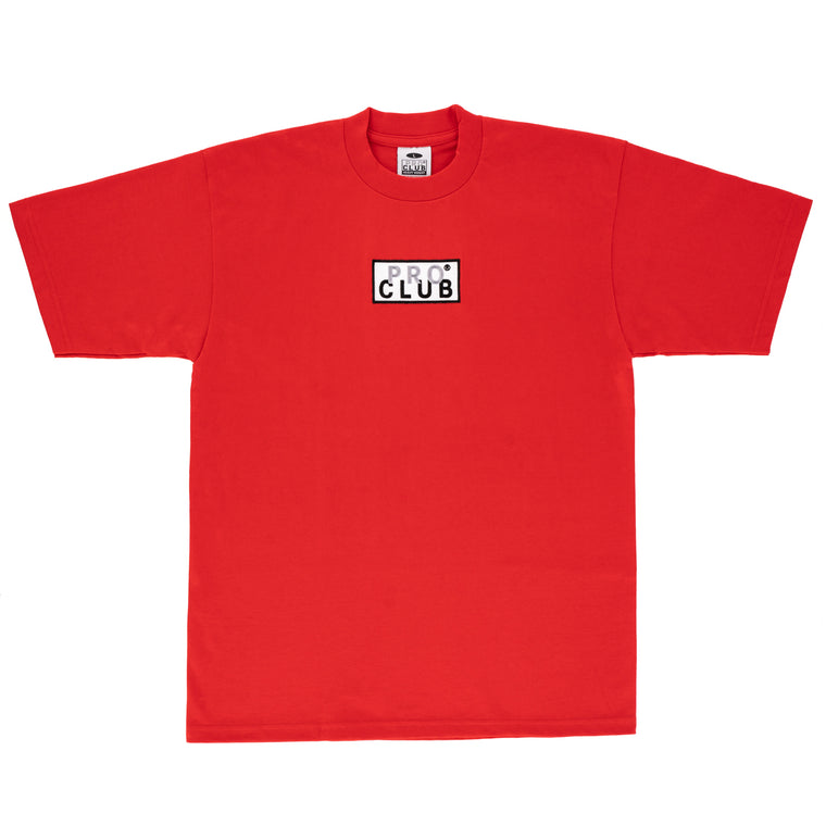 Pro Club Heavyweight Short Sleeve Embroidered Box Logo Tee