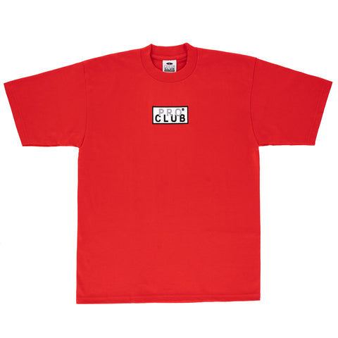 Pro Club Heavyweight Short Sleeve Embroidered Box Logo Tee