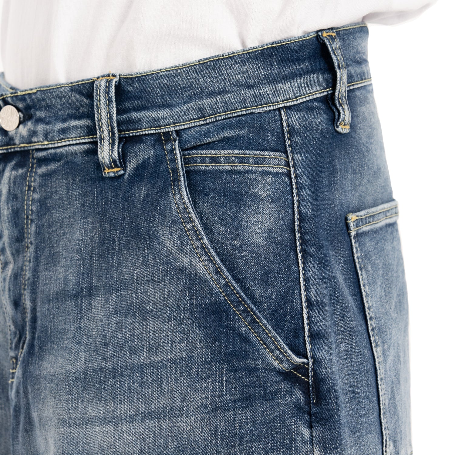 Pro Club Men's Baggy Denim Cargo Short