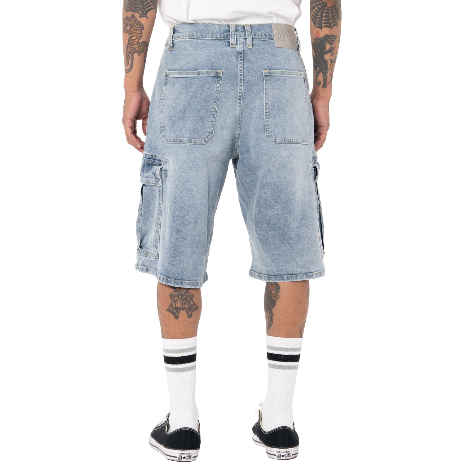 Pro Club Men's Baggy Denim Cargo Short