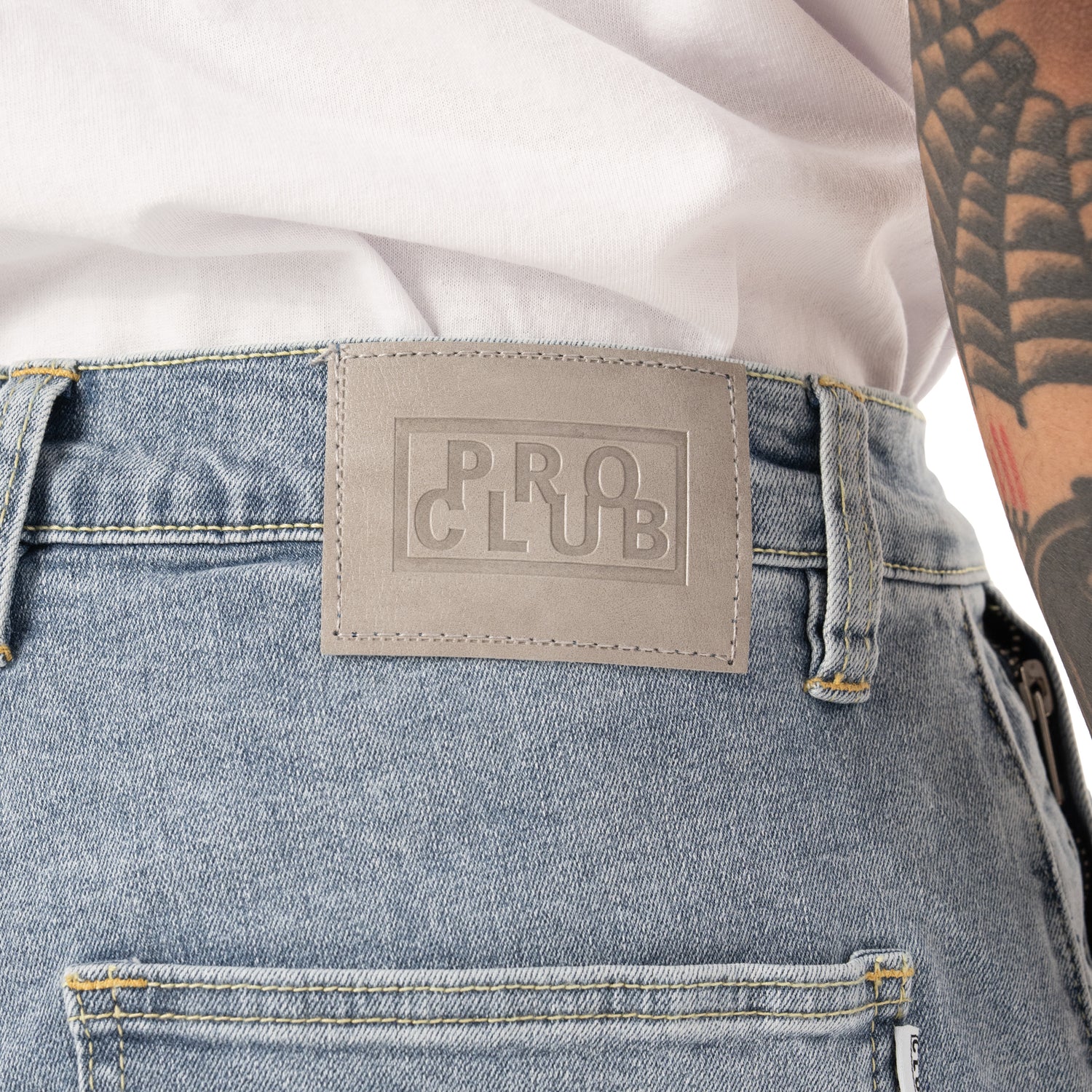 Pro Club Men's Baggy Denim Cargo Short