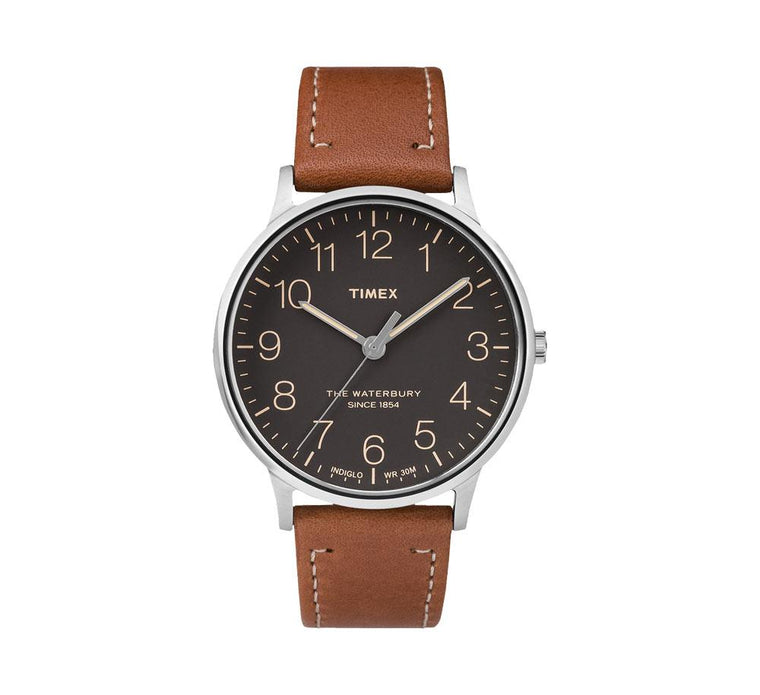 WATERBURY CLASSIC 40MM LEATHER WATCH