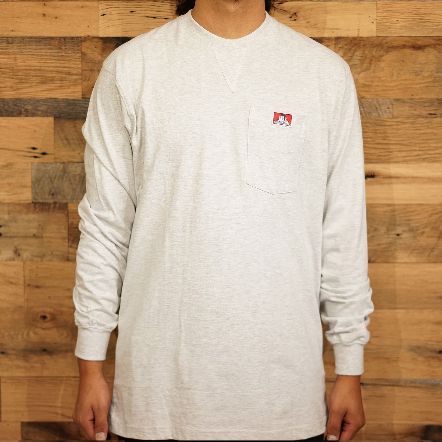 CLASSIC LABEL HEAVY DUTY LONG SLEEVE POCKET TEE