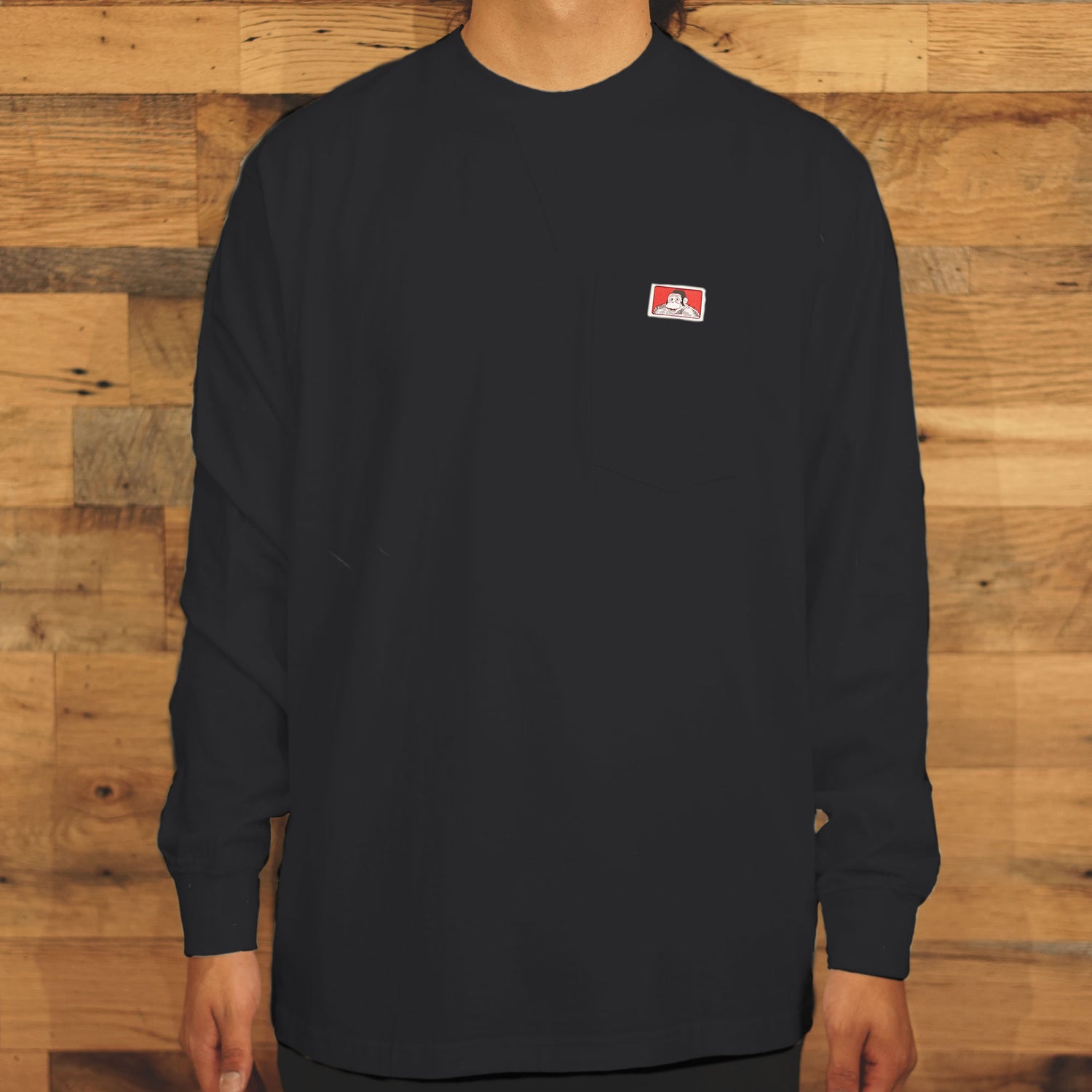 CLASSIC LABEL HEAVY DUTY LONG SLEEVE POCKET TEE